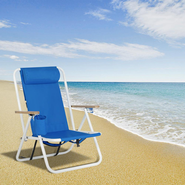 Freeport Park® Draughn Reclining/Folding Beach Chair & Reviews Wayfair